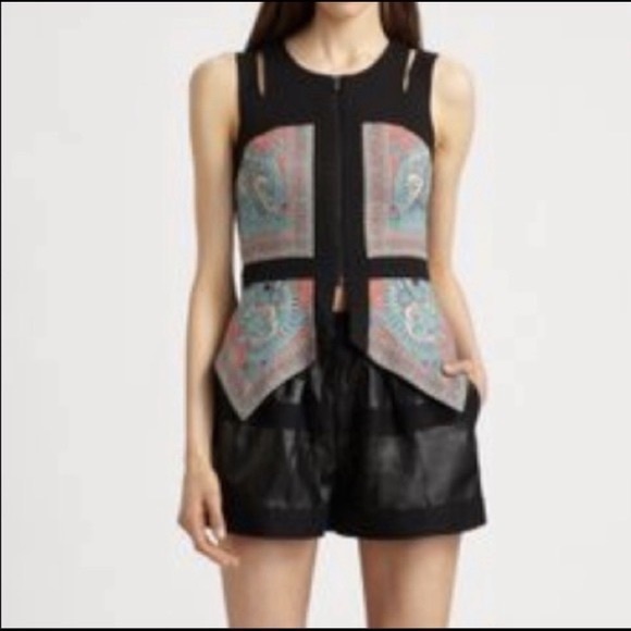 BCBG MaxAzria Paisley Zipped Top - Picture 2 of 10